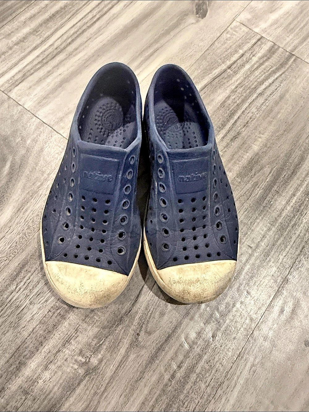 Native Jefferson Kids Slip-On Shoes in Blue Toddler 10